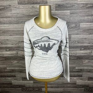 MINNESOTA WILD NHL Graphic Crew Neck Gray Pullover Shirt Women's Size Small